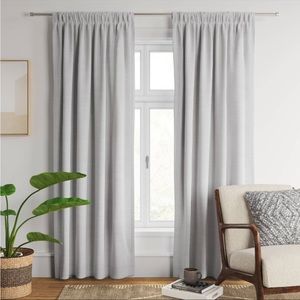 4 panels 50”x84” blackout henna window curtain panels white